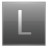 Letter L grey Icon